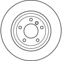 Brzdový kotouč TRW DF4212 - BMW 3 E46