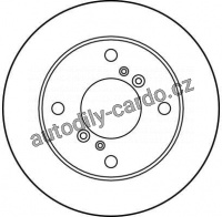 Brzdový kotouč TRW DF2741 - SUZUKI SWIFT I