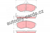 Sada brzdových destiček TRW GDB3259 - HYUNDAI ELANTRA