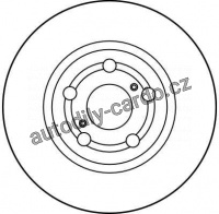 Brzdový kotouč TRW DF2742 - TOYOTA CARINA E