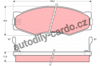 Sada brzdových destiček TRW GDB367 - NISSAN 300ZX 84-