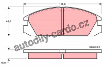 Sada brzdových destiček TRW GDB784 - HONDA ACCORD, CRX