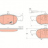 Sada brzdových destiček TRW GDB1291 - FIAT BRAVA, BRAVO, MAREA