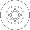 Brzdový kotouč TRW DF1734 - ALFA ROMEO 33