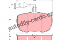 Sada brzdových destiček TRW GDB789 - ALFA ROMEO, FORD, IVECO, LANDRO