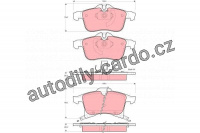 Sada brzdových destiček TRW GDB1562 - OPEL MERIVA