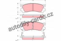 Sada brzdových destiček TRW GDB3264 - MAZDA 929, XEDOS