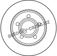 Brzdový kotouč TRW DF2750 - AUDI 100