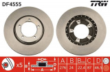 Brzdový kotouč TRW DF4555 - MITSUBISHI L400 96-