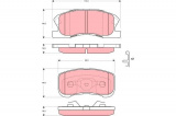 Sada brzdových destiček TRW GDB3266 - DAIHATSU SIRION