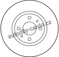 Brzdový kotouč TRW DF1742 - FIAT CROMA