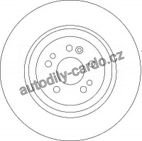 Brzdový kotouč TRW DF4222 -MERCEDES W163 ML270-ML500