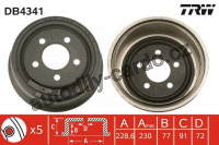 Brzdový buben TRW DB4341 -