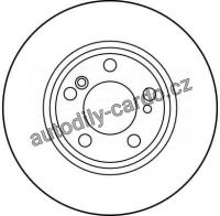 Brzdový kotouč TRW DF2757 - MERCEDES W202.W210 C
