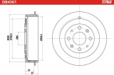 Brzdový buben TRW DB4361 - FIAT GRANDE PUNTO 05-