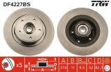 Brzdový kotouč TRW DF4227BS - s ložiskem