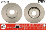 Brzdový kotouč TRW DF4744 - NISSAN ALMERA