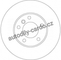 Brzdový kotouč TRW DF4248S - BMW 5 E39