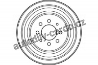 Brzdový buben TRW DB4072 - RENAULT LAGUNA