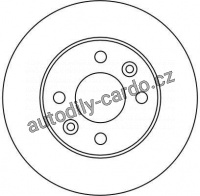 Brzdový kotouč TRW DF1014 - RENAULT 6, 18