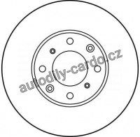 Brzdový kotouč TRW DF1807 - ROVER 200,400