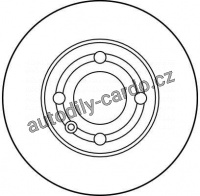 Brzdový kotouč TRW DF2780 - VW POLO, LUPO