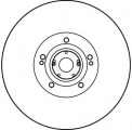 Brzdový kotouč TRW DF1021 - RENAULT 21