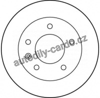Brzdový kotouč TRW DF2790 - MERCEDES SPRINTER