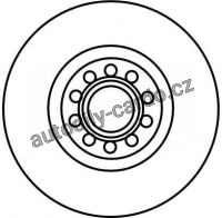 Brzdový kotouč TRW DF4262S - AUDI A6