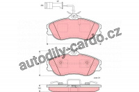 Sada brzdových destiček TRW GDB816 - AUDI 100, 200