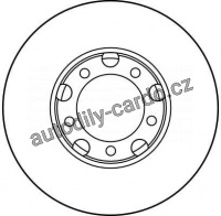 Brzdový kotouč TRW DF2793 - MERCEDES 407D