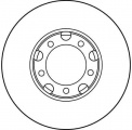 Brzdový kotouč TRW DF2793 - MERCEDES 407D