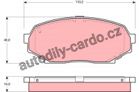 Sada brzdových destiček TRW GDB1028 - MAZDA MX-5