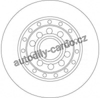 Brzdový kotouč TRW DF4269 - AUDI A8