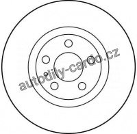 Brzdový kotouč TRW DF1769 - ALFA ROMEO 164