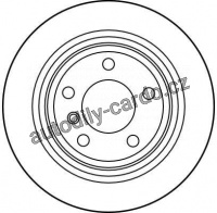 Brzdový kotouč TRW DF2768 - BMW 5 E39