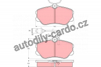 Sada brzdových destiček TRW GDB864 - ALFA ROMEO