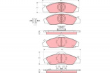 Sada brzdových destiček TRW GDB3281 - DAEWOO MUSSO