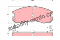Sada brzdových destiček TRW GDB868 - TOYOTA CELICA