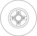 Brzdový kotouč TRW DF4272 - RENAULT SCENIC - bez ložiska