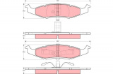 Sada brzdových destiček TRW GDB4006 - CHRYSLER NEON 94-97