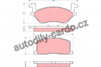 Sada brzdových destiček TRW GDB878 - TOYOTA