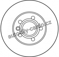Brzdový kotouč TRW DF2809 - VW TRANSPORTER T4