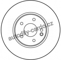 Brzdový kotouč TRW DF2812 - MERCEDES W210 E