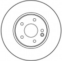 Brzdový kotouč TRW DF2812 - MERCEDES W210 E