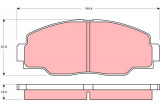 Sada brzdových destiček TRW GDB1042 - TOYOTA