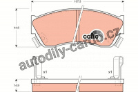 Sada brzdových destiček TRW GDB883 - SUZUKI SWIFT