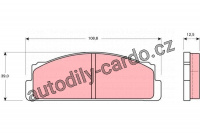 Sada brzdových destiček TRW GDB105 - FIAT TOYOTA