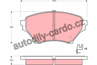 Sada brzdových destiček TRW GDB3302 - MAZDA MX-5 II