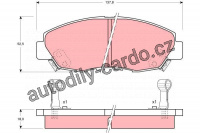 Sada brzdových destiček TRW GDB894 - HONDA ACCORD